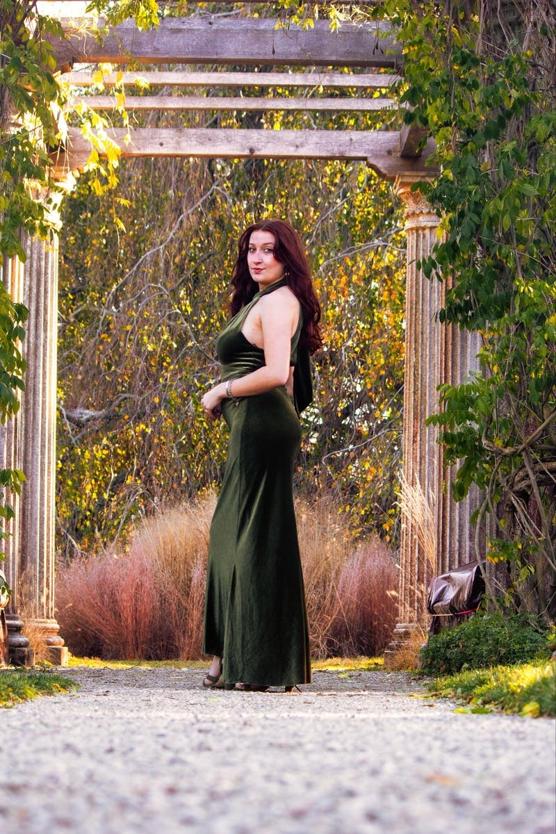 Velvet Slip Gown by Ieena for Mac Duggal | Rent the Runway