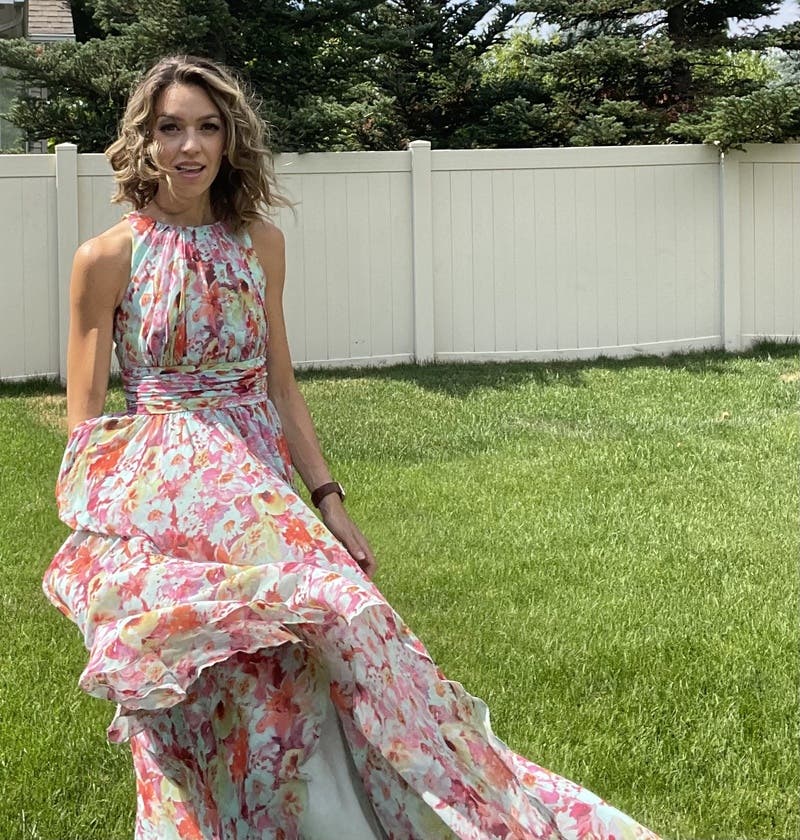 ラッフル★プリーツ★ワンピース★ BADGLEY MISCHKA ラッフル☆プリーツ☆ワンピース☆ BADGLEY MISCHKA