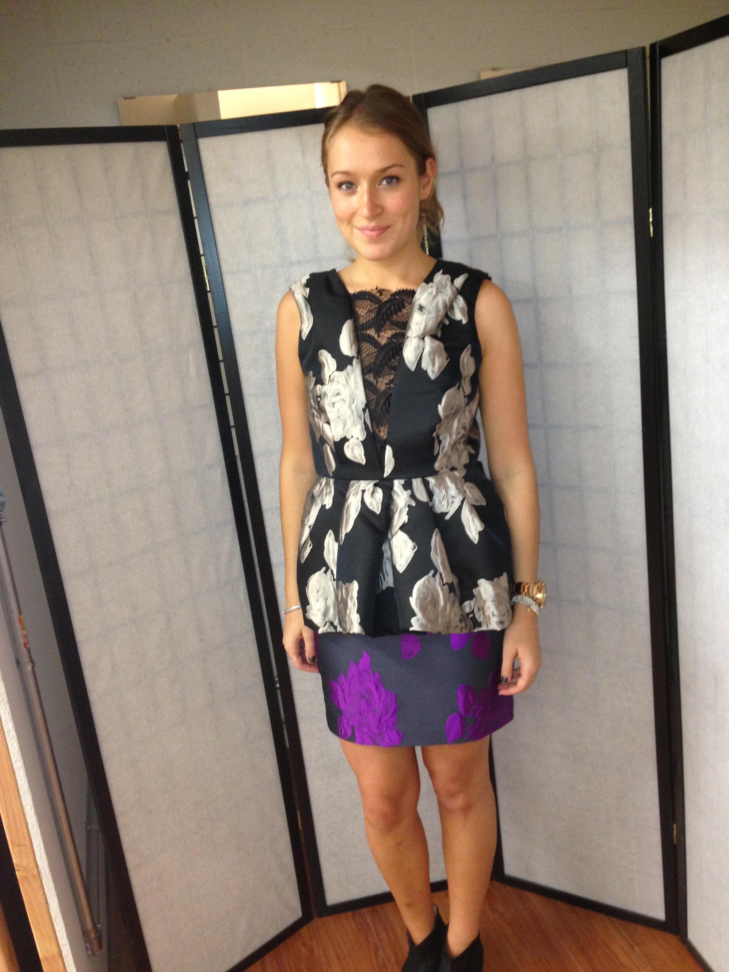 Griffiths Rose Dress by Vera Wang | Rent the Runway