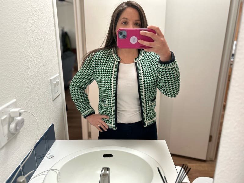 Maneflanne Tweed Jacket by Maje | Rent the Runway