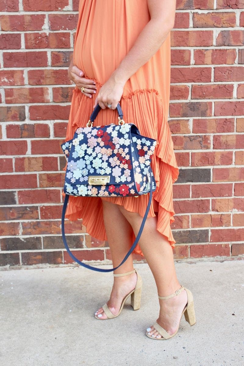 Floral Eartha Soft Top Handle Bag by ZAC Zac Posen Handbags | Rent