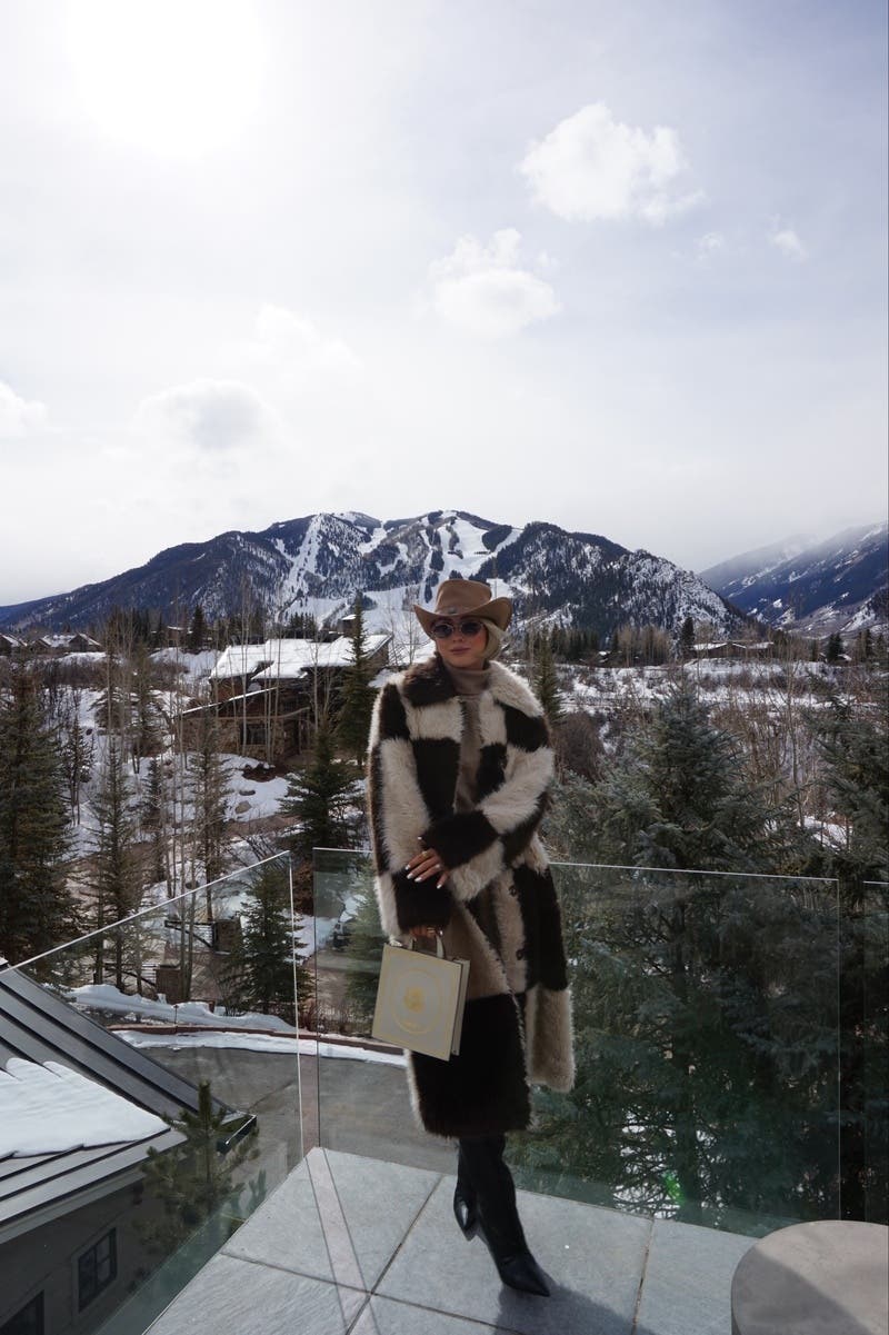 ★STAND STUDIO★ Coco Jacket Black Beige 62263907788810 6226 Nina Faux Fur Coat by Stand Studio | Rent the Runway