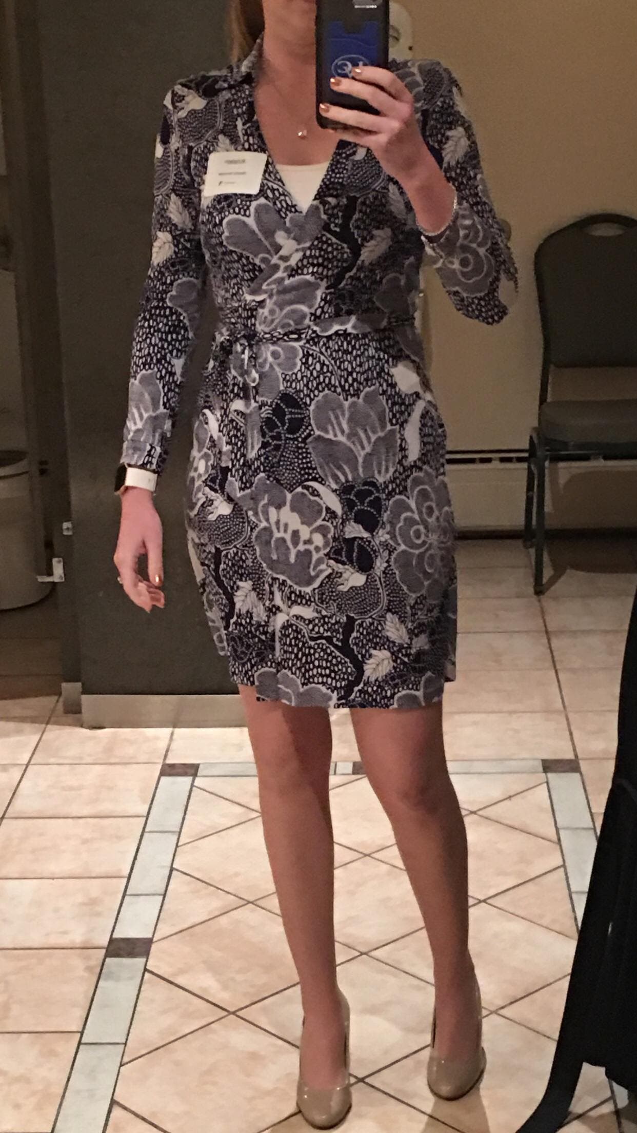 DIANE von FURSTENBERG ワンピース バックジップ ブルー DIANE VON FURSTENBERG Sydney floral-print crepe mini dress