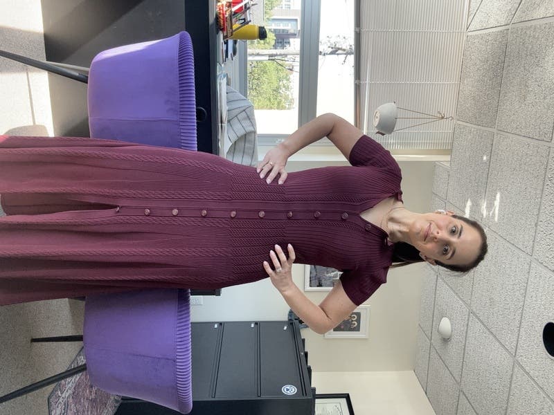 Milla Knit Midi Dress by Sandro | Rent the Runway