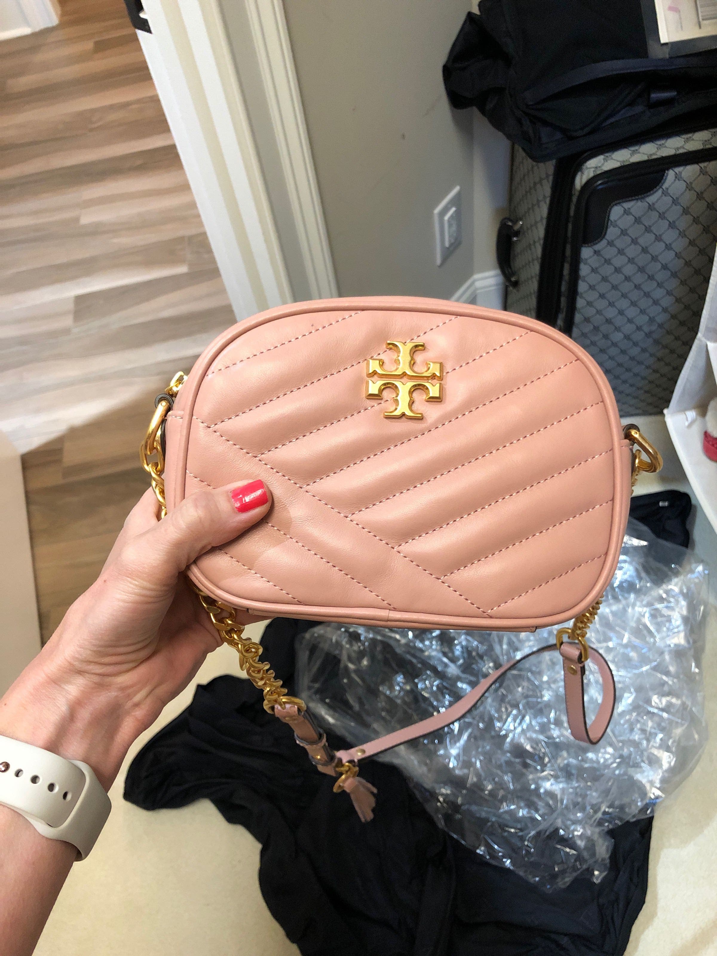 Kira Chevron Camera Bag by Tory Burch Accessories | Rent the