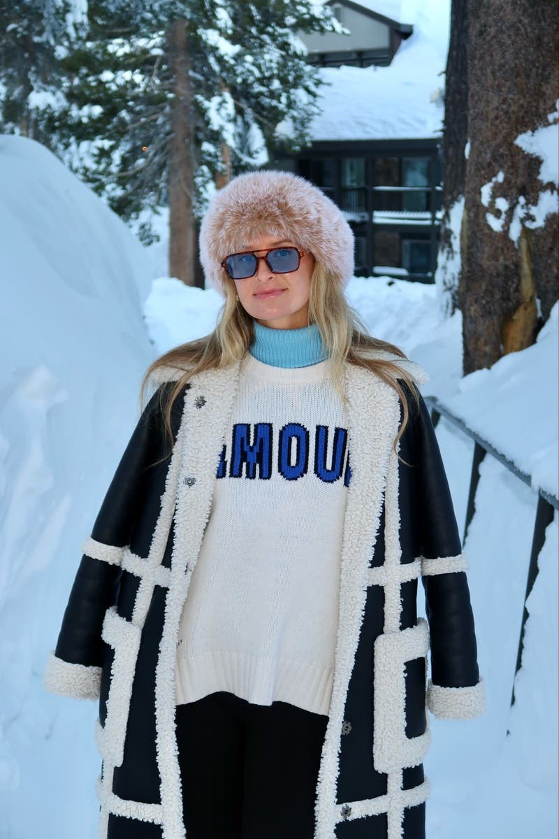 【STAND STUDIO】フェイク シアリング ロングコート PATRICE Patrice Coat by Stand Studio | Rent the Runway