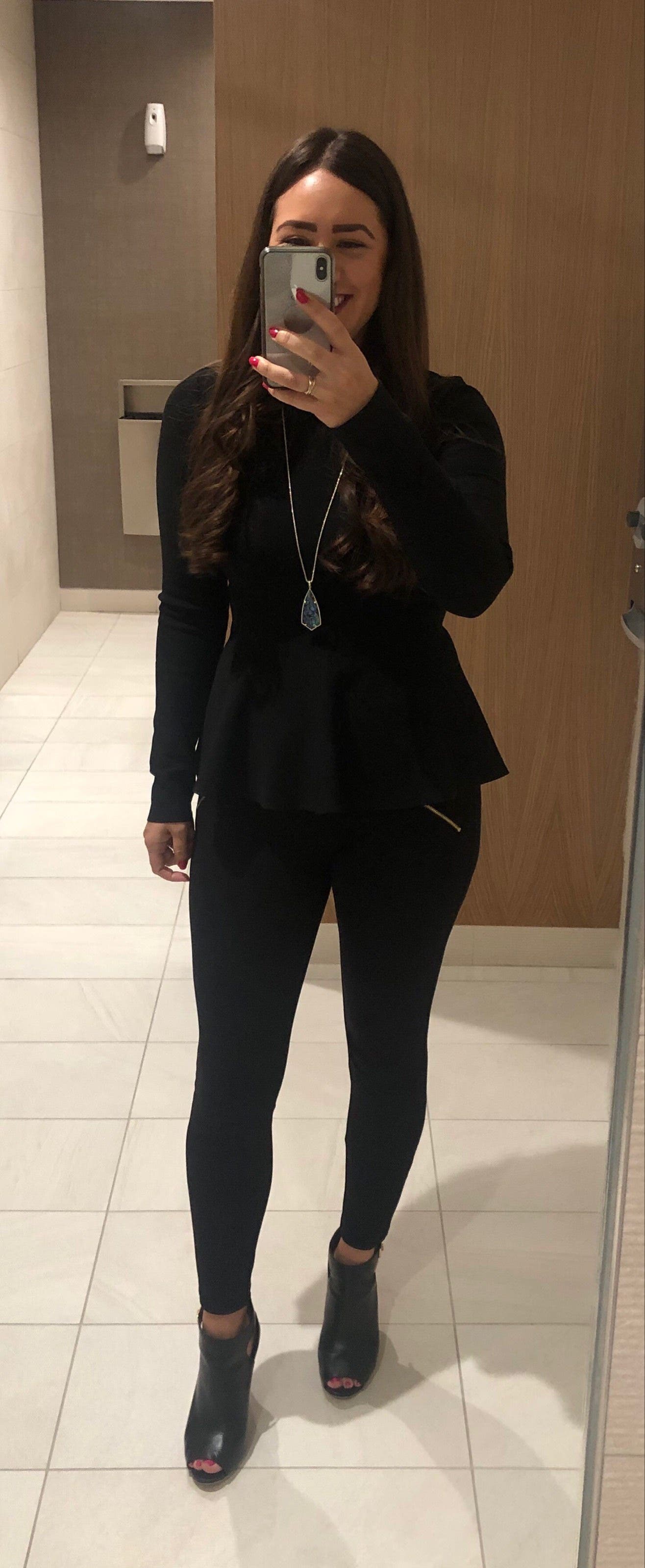 theory classic peplum top