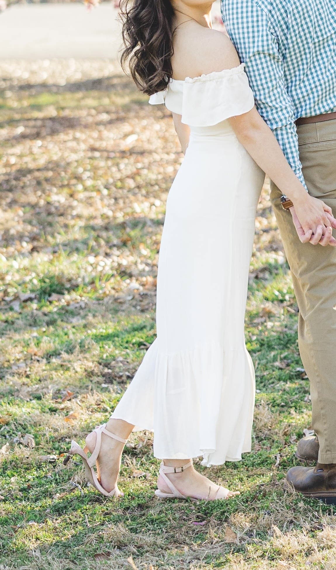 green midi dress with white flowers Sun-imperial
