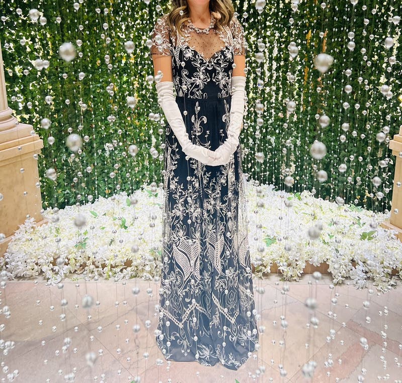 Embroidered Dotted Tulle Gown by Marchesa Notte | Rent the