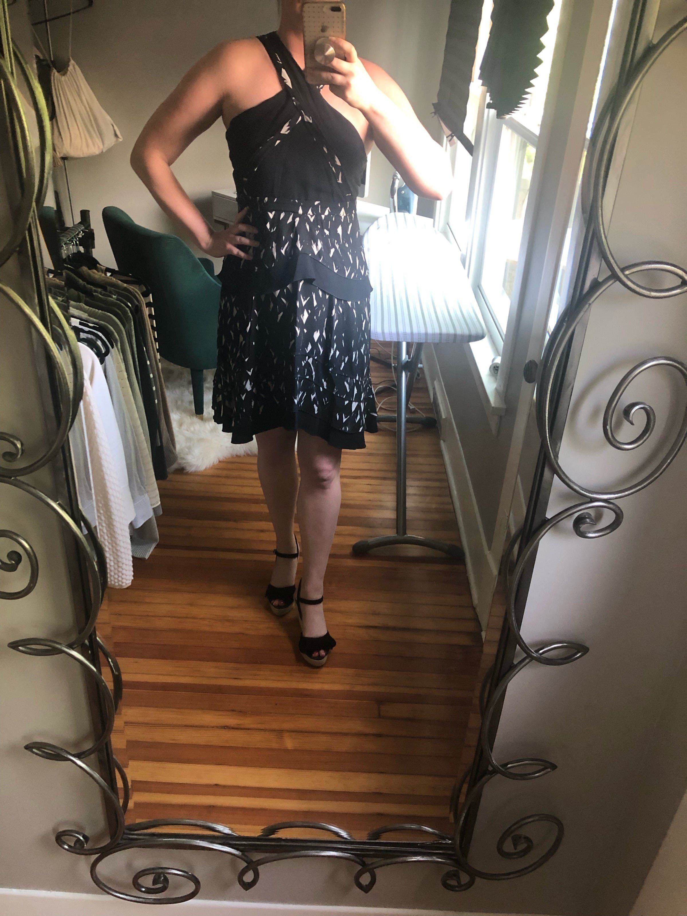 rent the runway feather dress Feather Flutter Dress
