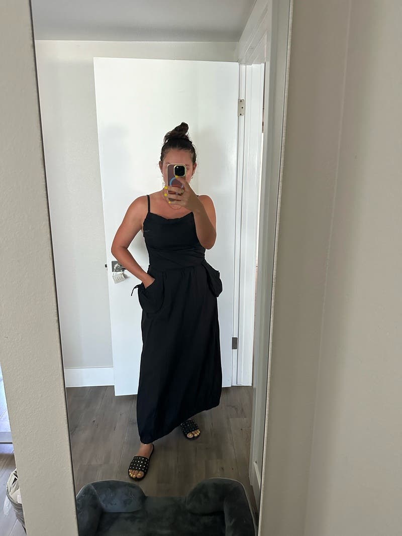 Patch Pocket Shirring Dress by TheOpen Product | Rent the Runway