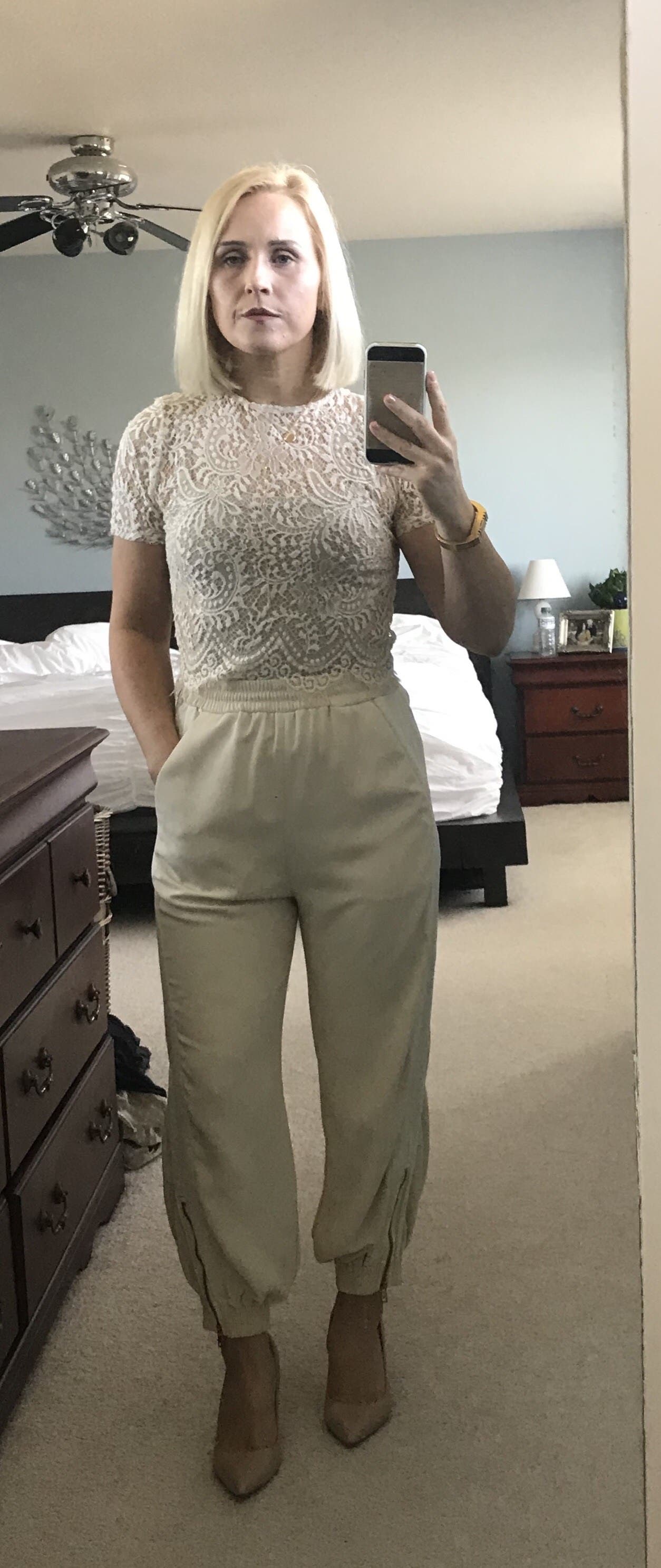 Angora Beige Fluid Pants by See by Chloé | Rent the Runway