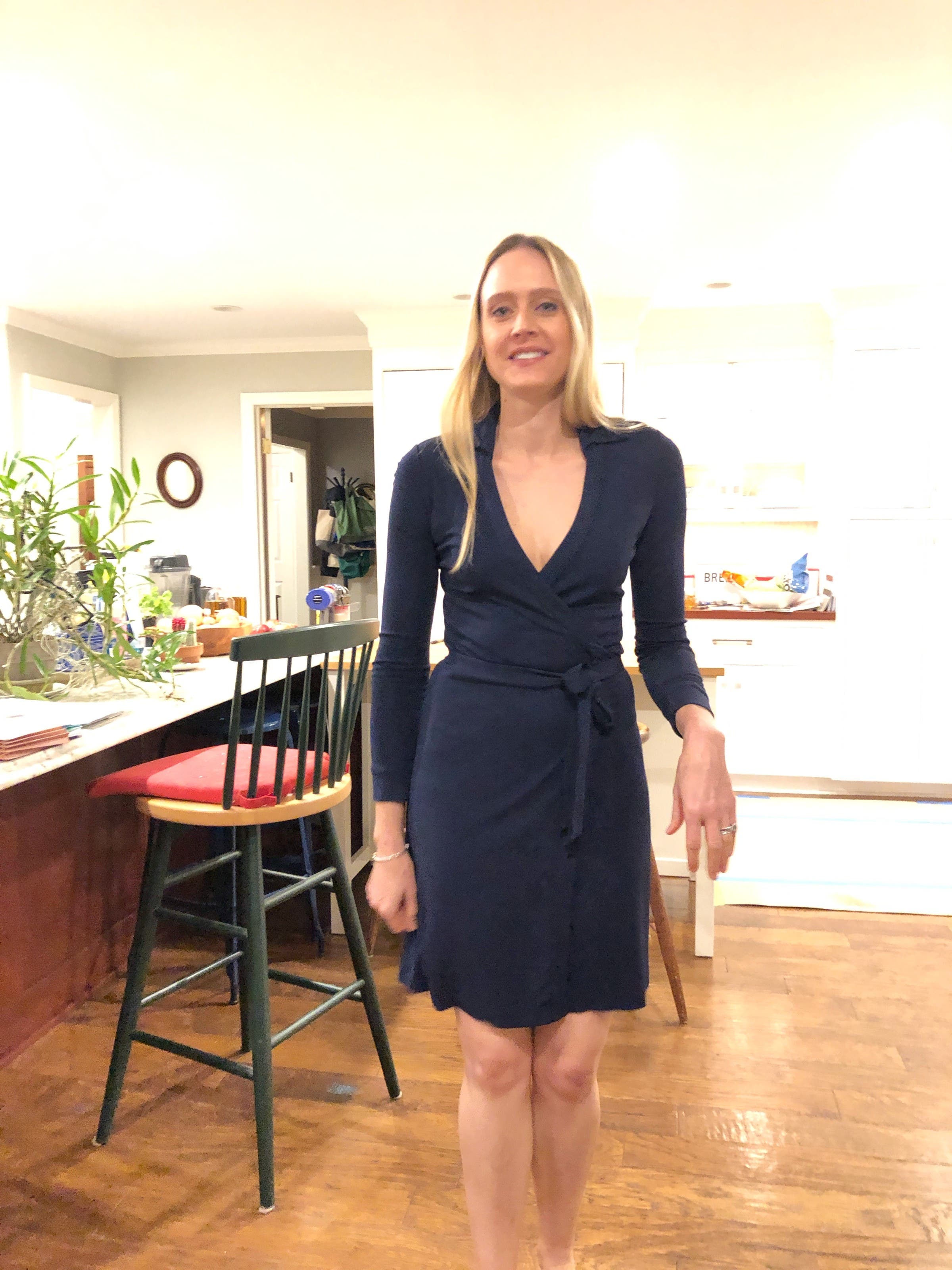 未使用　DVF 2 長袖ラップドレス　Diane Von Furstenberg 1380443-original.jpg