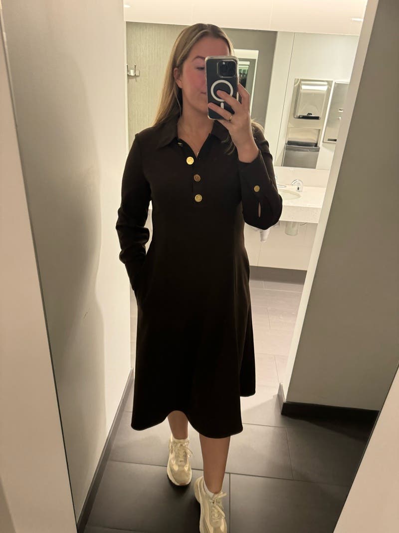 Solid Crepe Shirtdress by Tory Burch | Rent the Runway