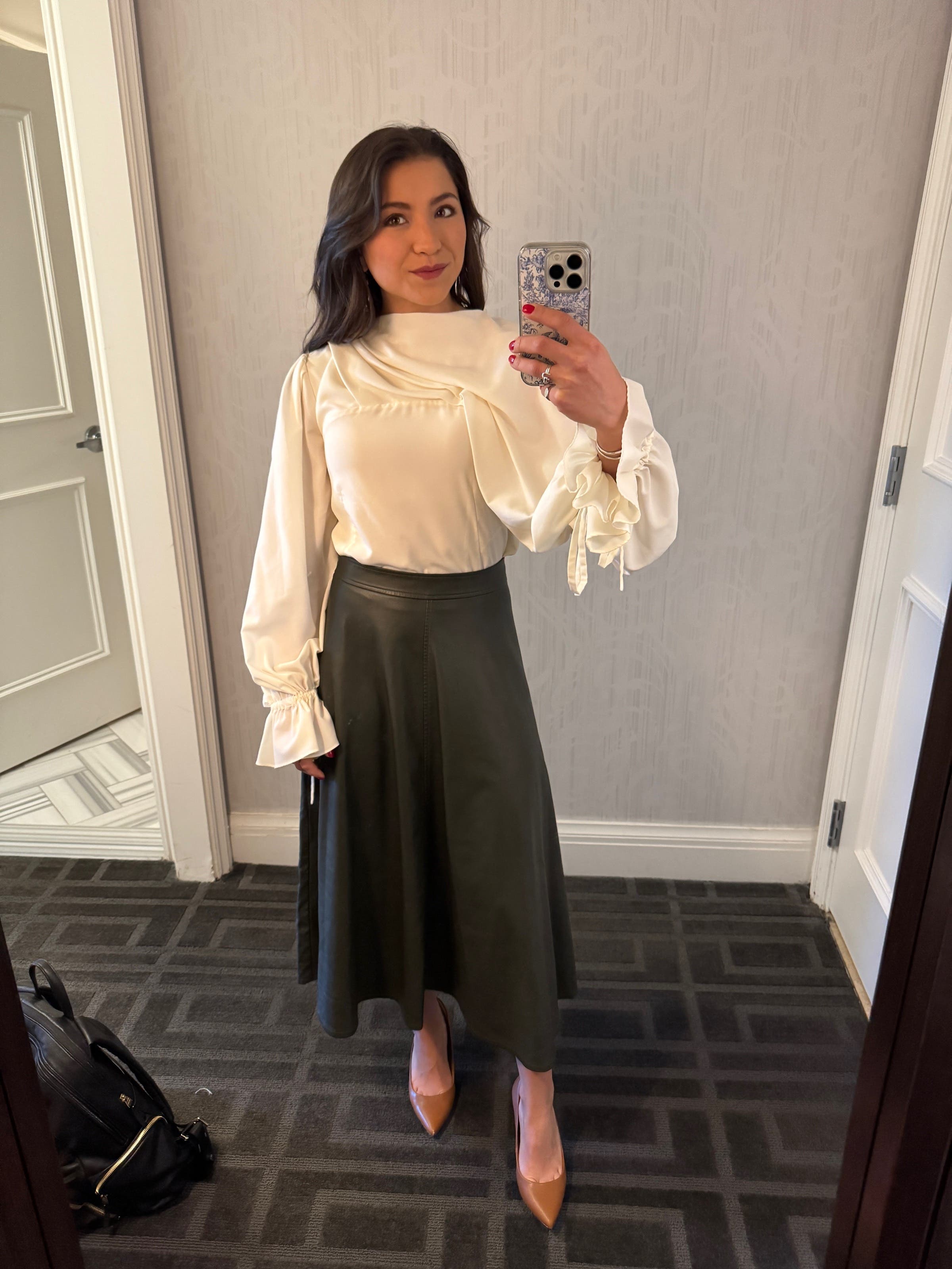 Draped Tie Sleeve Blouse by Osman Yousefzada x RTR | Rent