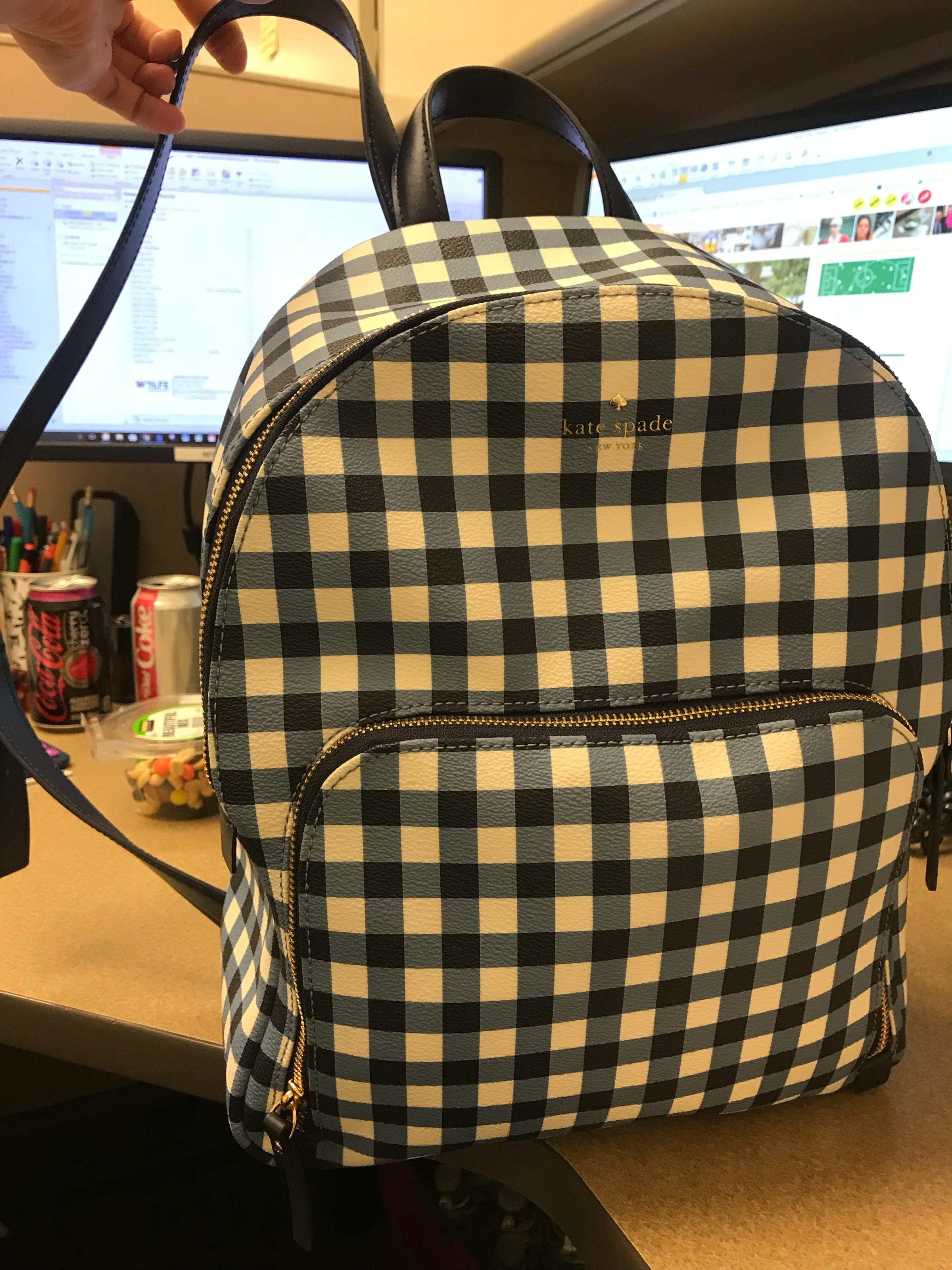 Gingham Hartley Backpack by kate spade new york accessories