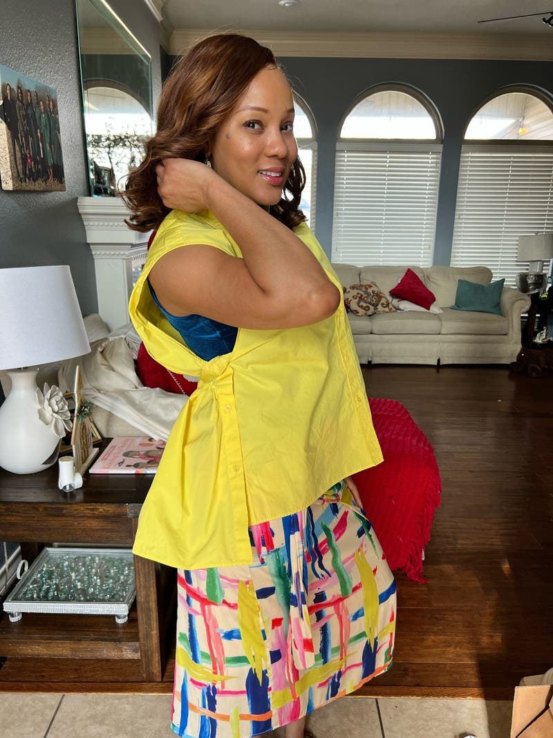 Yellow Button Down Top by Nina Ricci | Rent the Runway