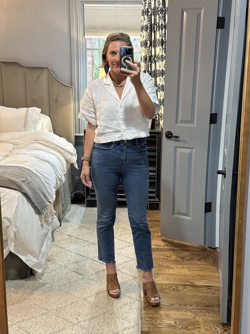 Cropped Resort Shirt by Madewell | Rent the Runway