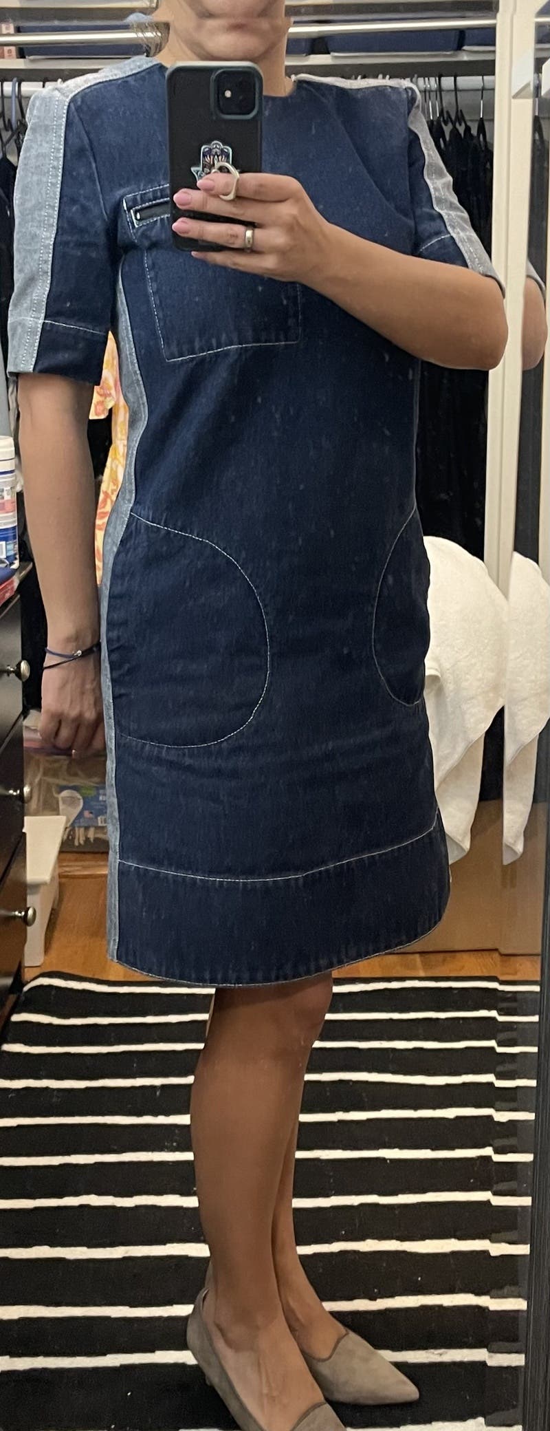 Two Tone Denim Shift by Marni | Rent the Runway