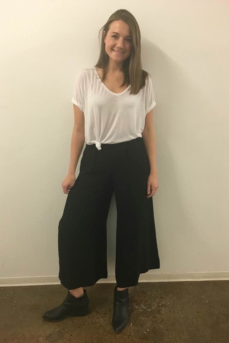 PROENZA SCHOULER ブラックガウチョパンツ サイズ4 Black Wide Leg Pants by Proenza Schouler | Rent the Runway