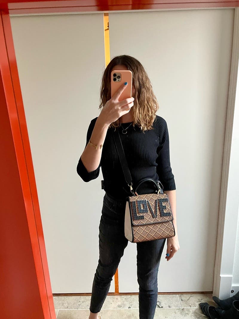 バッグ Les Petits Joueurs MINI ALEX - BUNNY Scacco Cognac Mini Alex Love Bag by Les Petits Joueurs