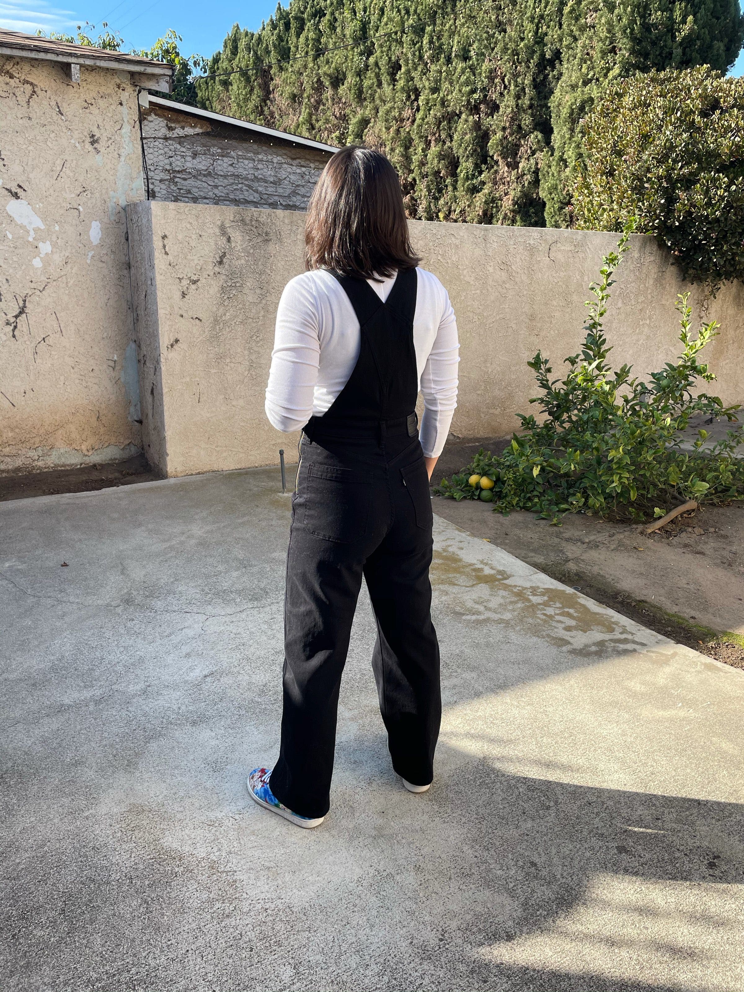 Black Loose Overalls by Levi's | Rent the Runway