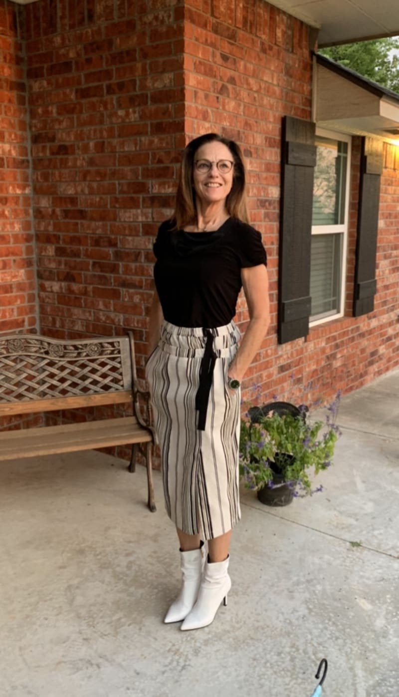 Striped Nola Skirt by Zero + Maria Cornejo | Rent the Runway