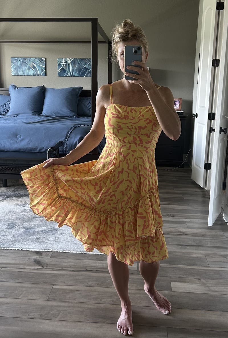 Yellow Scribble Dress by Derek Lam 10 Crosby x RTR | Rent the Runway