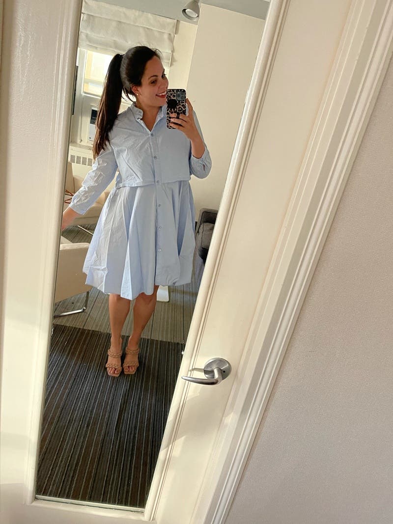 ワンピース EMPORIO ARMANI Woman Dress Sky Blue EW001535TE13523 P1007 GIORGIO ARMANI | Sky blue Women's Elegant Dress | YOOX
