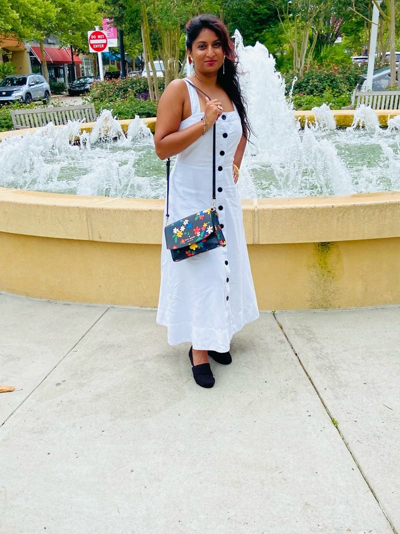 White Button Front Midi Dress by kate spade new york | Rent