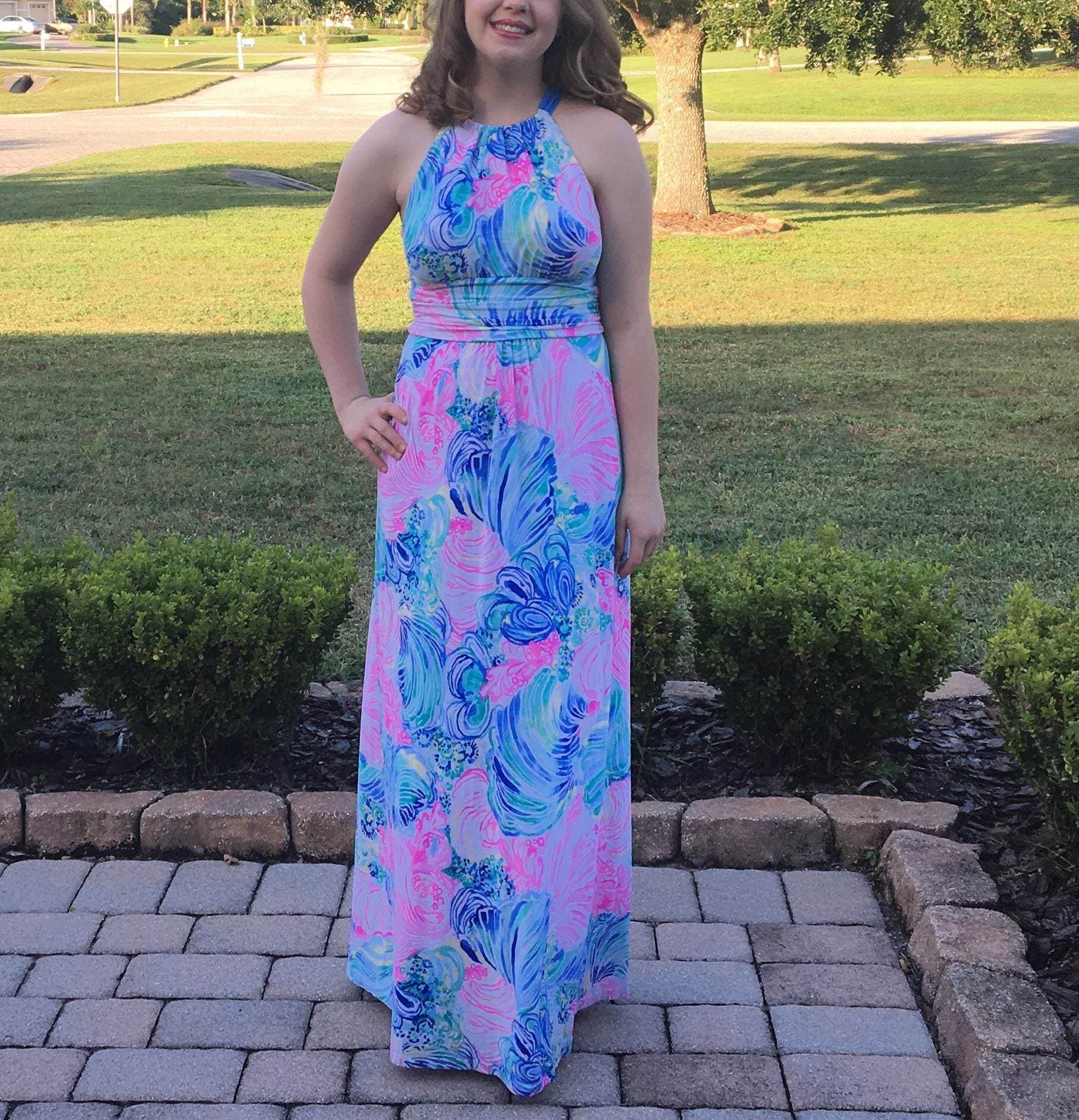 lilly pulitzer martina maxi dress Lilly Pulitzer Martina Maxi Dress, Holy Flockamolie, Medium, NWT
