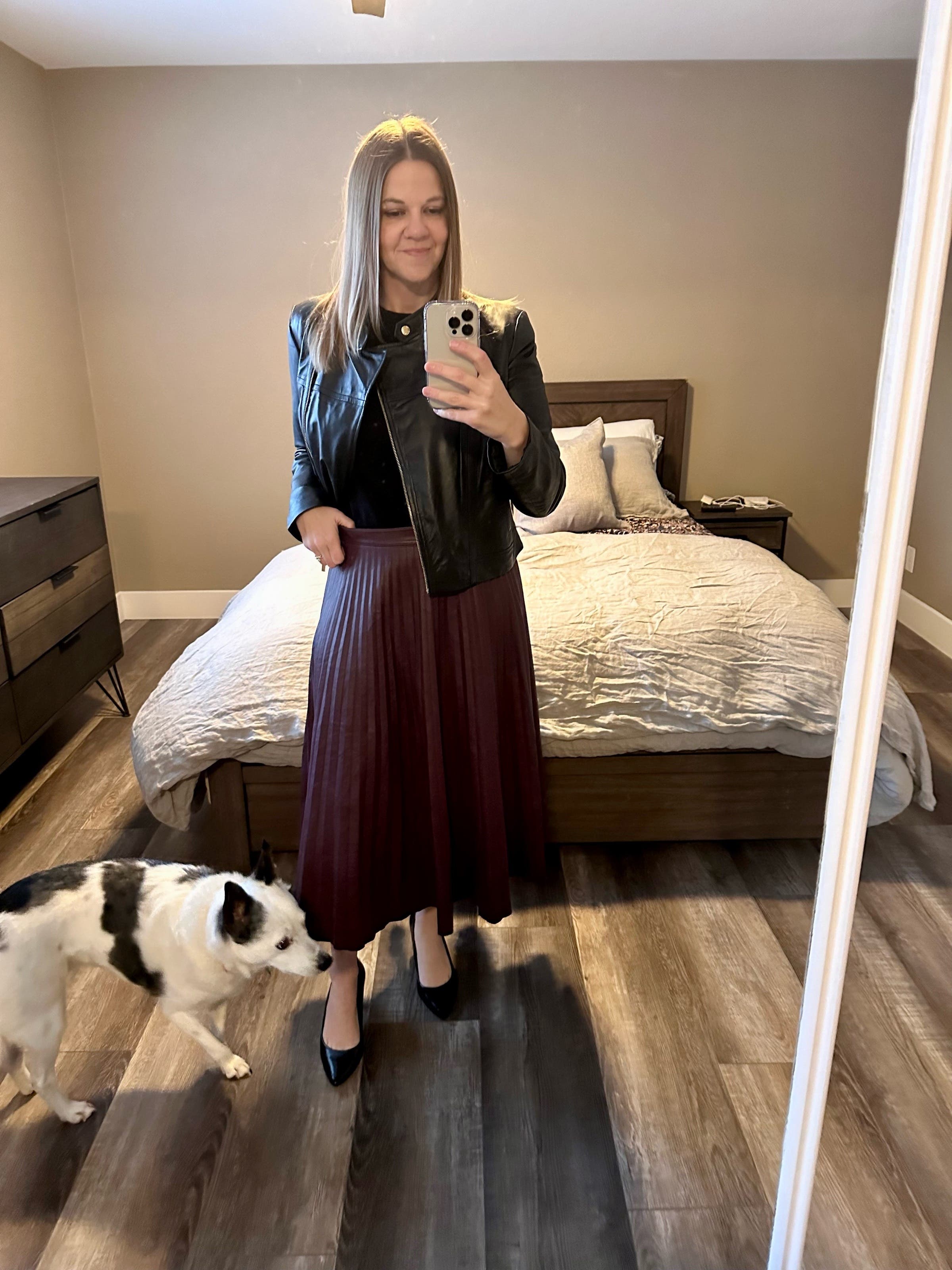Faux Leather Pleated Skirt by Proenza Schouler White Label
