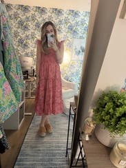 【House on the Hill】 Dress pink HILL HOUSE LIPSTICK PINK ELLIE DRESS | Design Darling