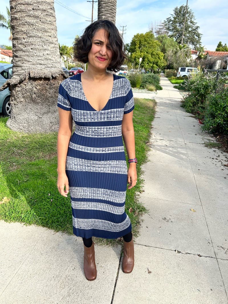 LE’RURE Meandering waist tuck flaredress Meandering waist tuck flare dress｜LE'RURE