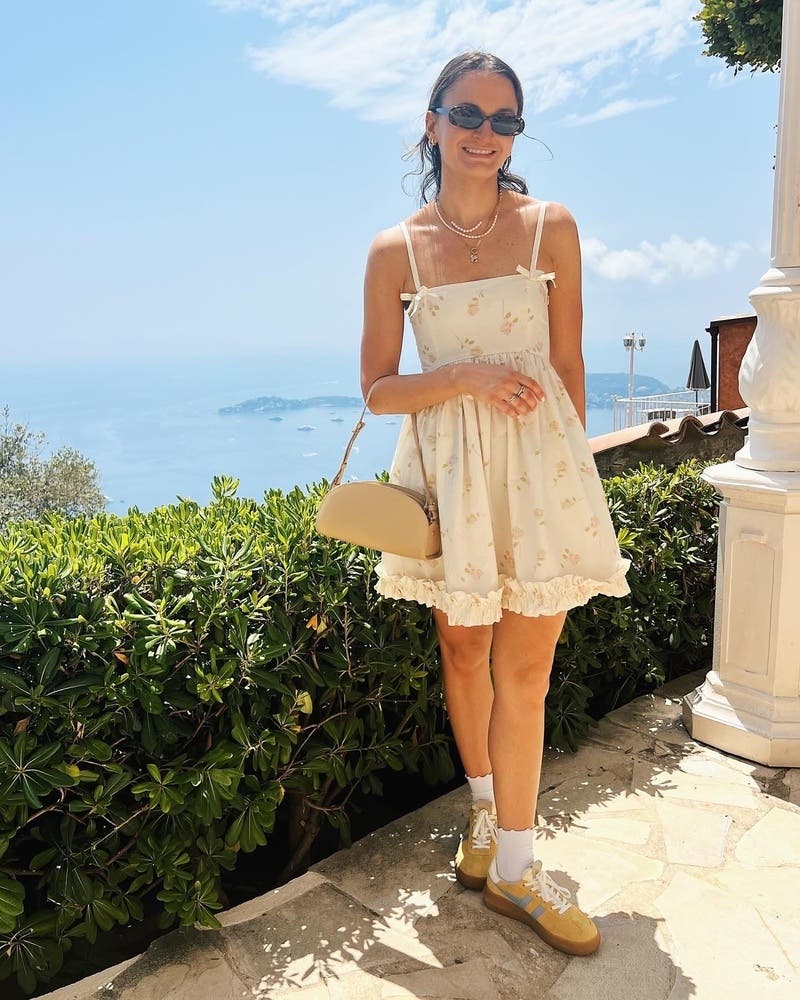 Bow Detail Baby Doll Dress by GANNI | Rent the Runway