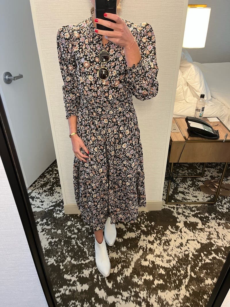 【Sea New York】2023ss CARSON FLORAL DRESS Sea NY Carson Floral Smocked Dress - Multi | Garmentory