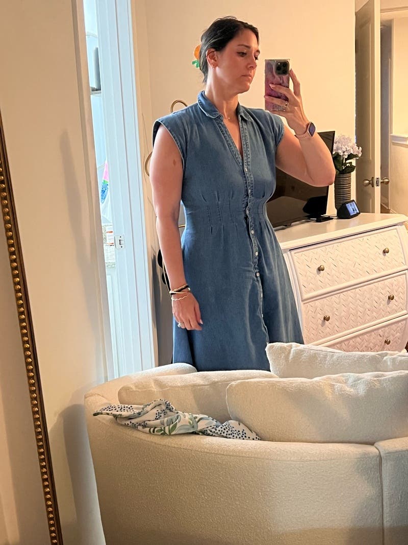 off the shoulder fit and flare dress The Catherine