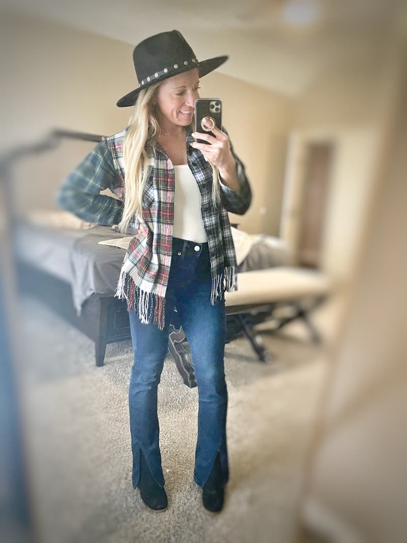 Polo Ralph Lauren Medium Leather Fringe Western Jacket Coat