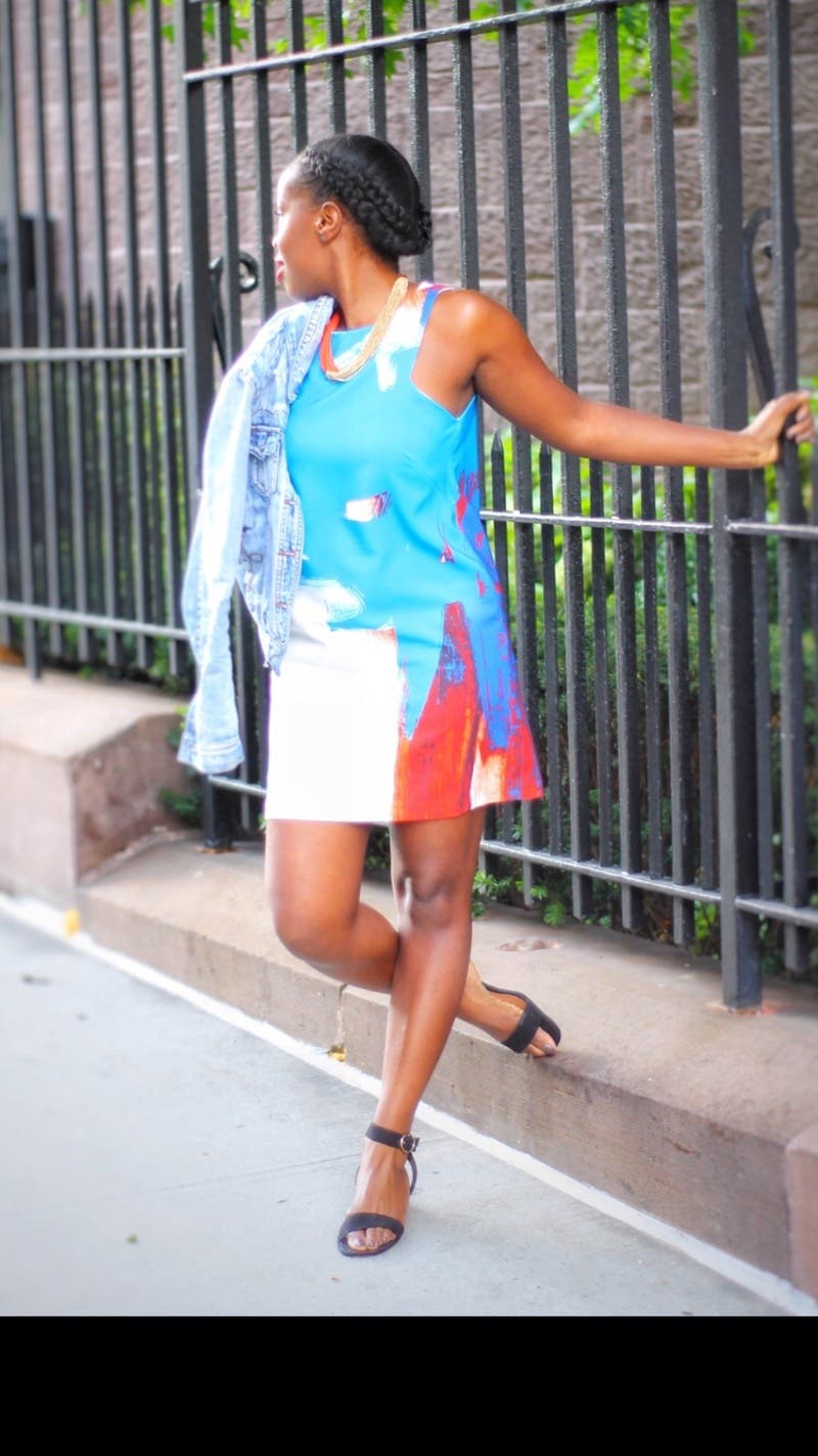 All about prints mini dress main image 0