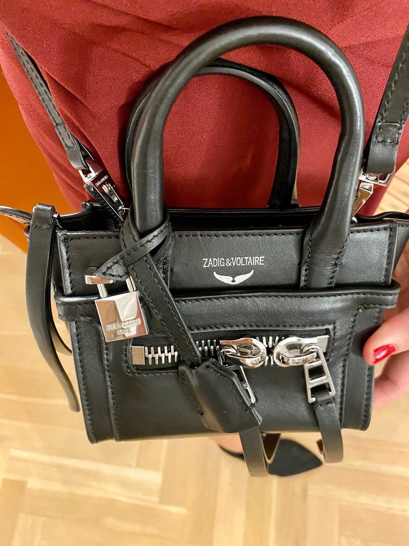 【ZADIG&VOLTAIRE】美品 2way ハンド バッグ candide Zadig & Voltaire Black Candide Medium Leather Zip Bag | Jules B