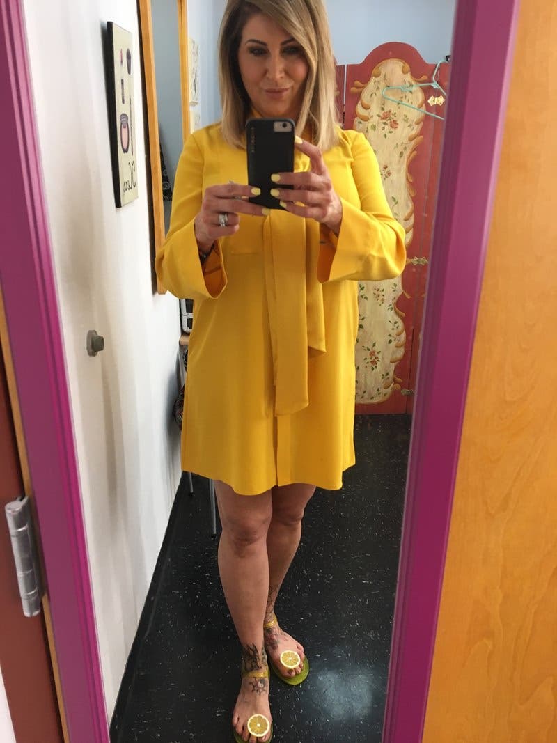 トップス TORY BURCH Sophia Dress Golden CREST Golden Crest Sophia Dress by Tory Burch | Rent the Runway