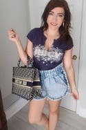 Dax Acid Wash Denim Shorts by Sea New 
