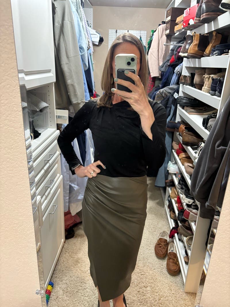 Green Leather Pencil Skirt by Jason Wu x RTR | Rent the Runway
