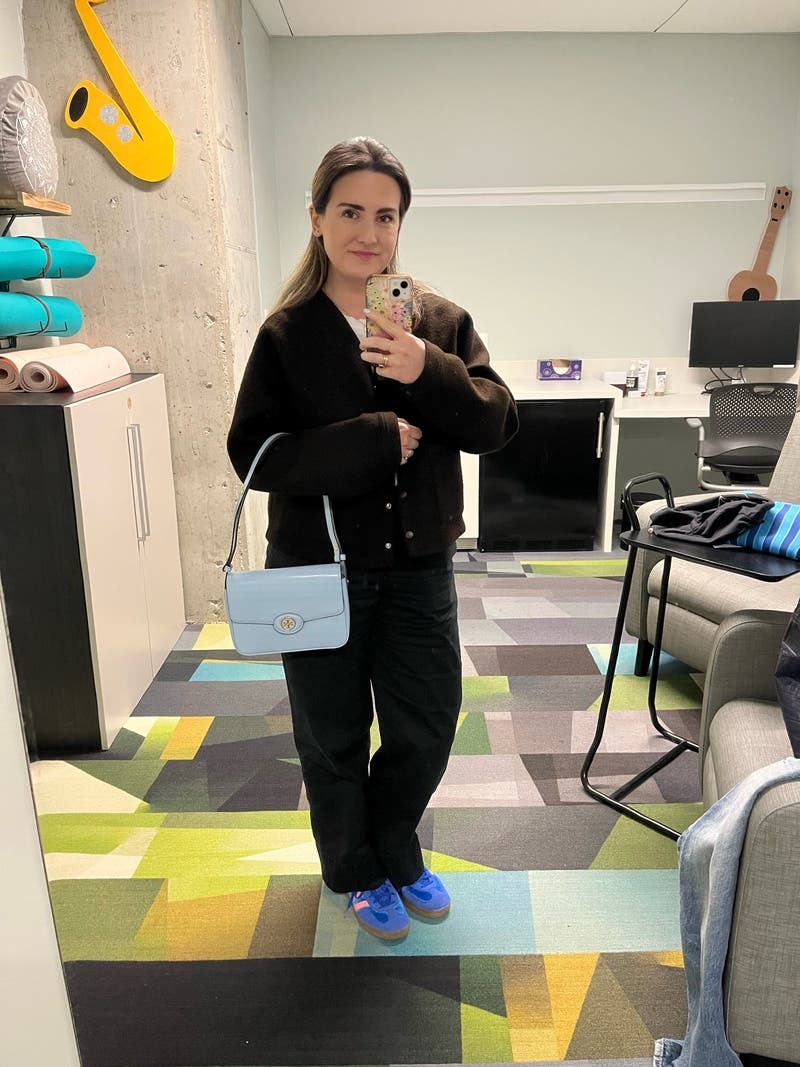 Robinson Light Blue Shoulder Bag by Tory Burch Accessories