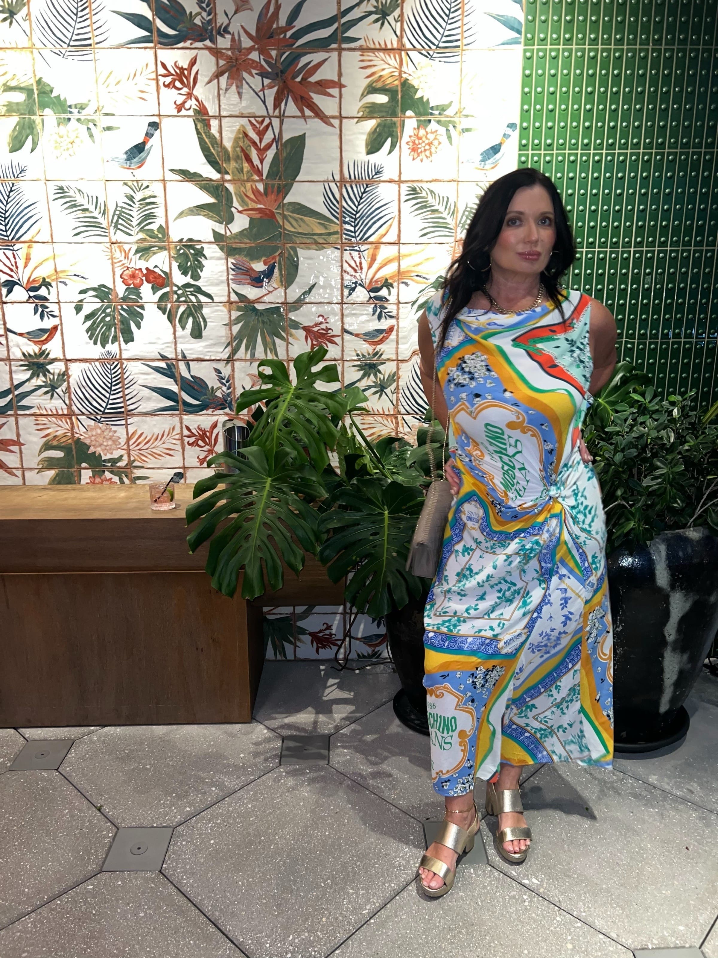 【関税＆送料込み】Moschino Crepe Dress BOUTIQUE MOSCHINO Belted crepe dress | THE OUTNET