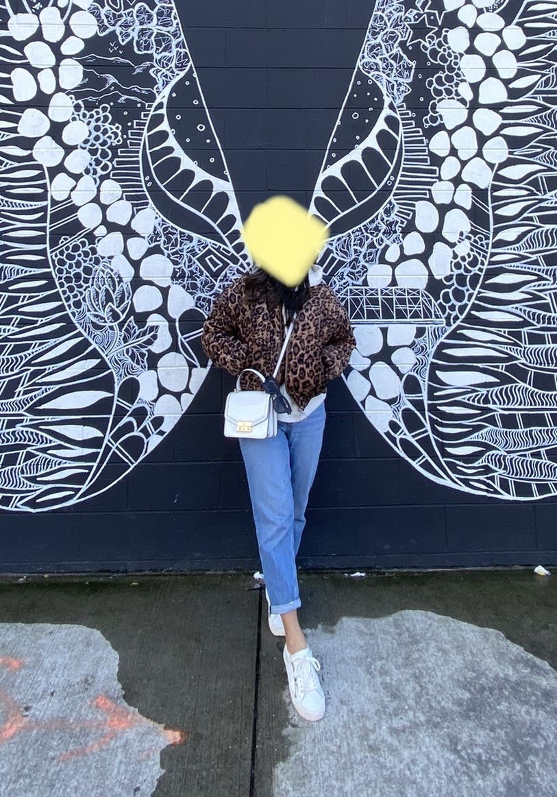 Leopard Corduroy Puffer Jacket by RTR NOW | Rent the Runway