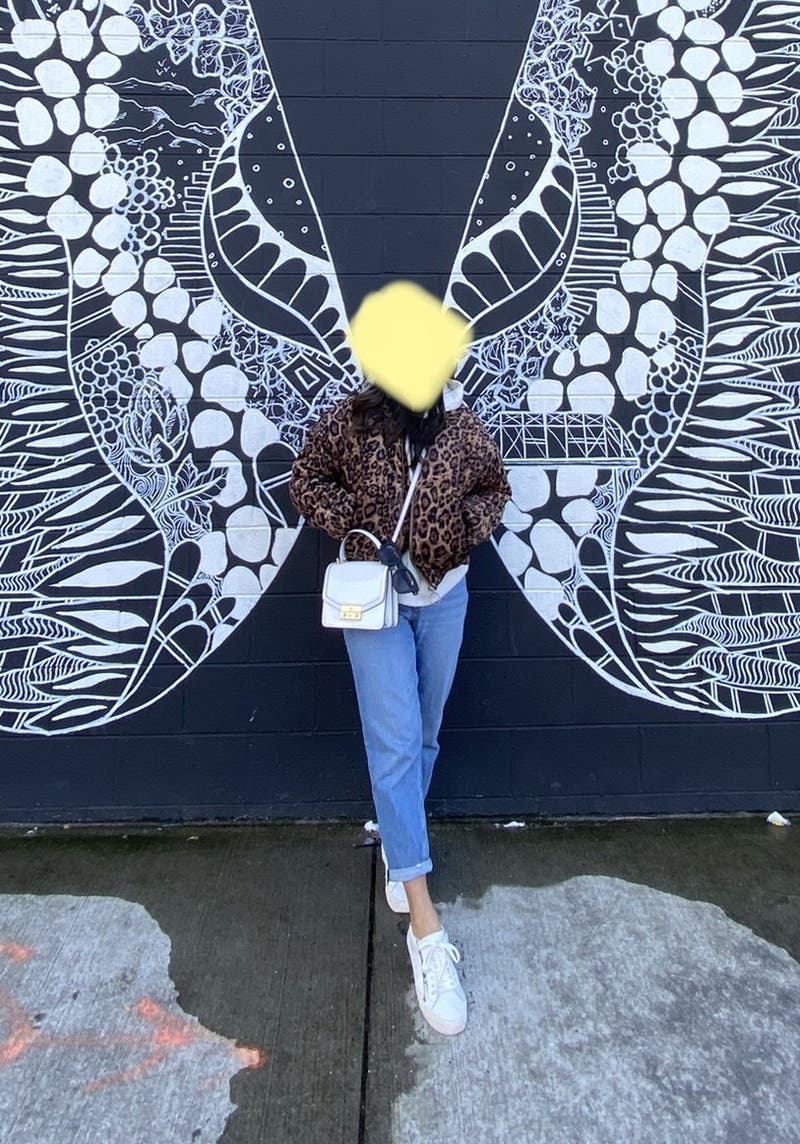 COOTIE / Corduroy Leopard Oversized Down Vest