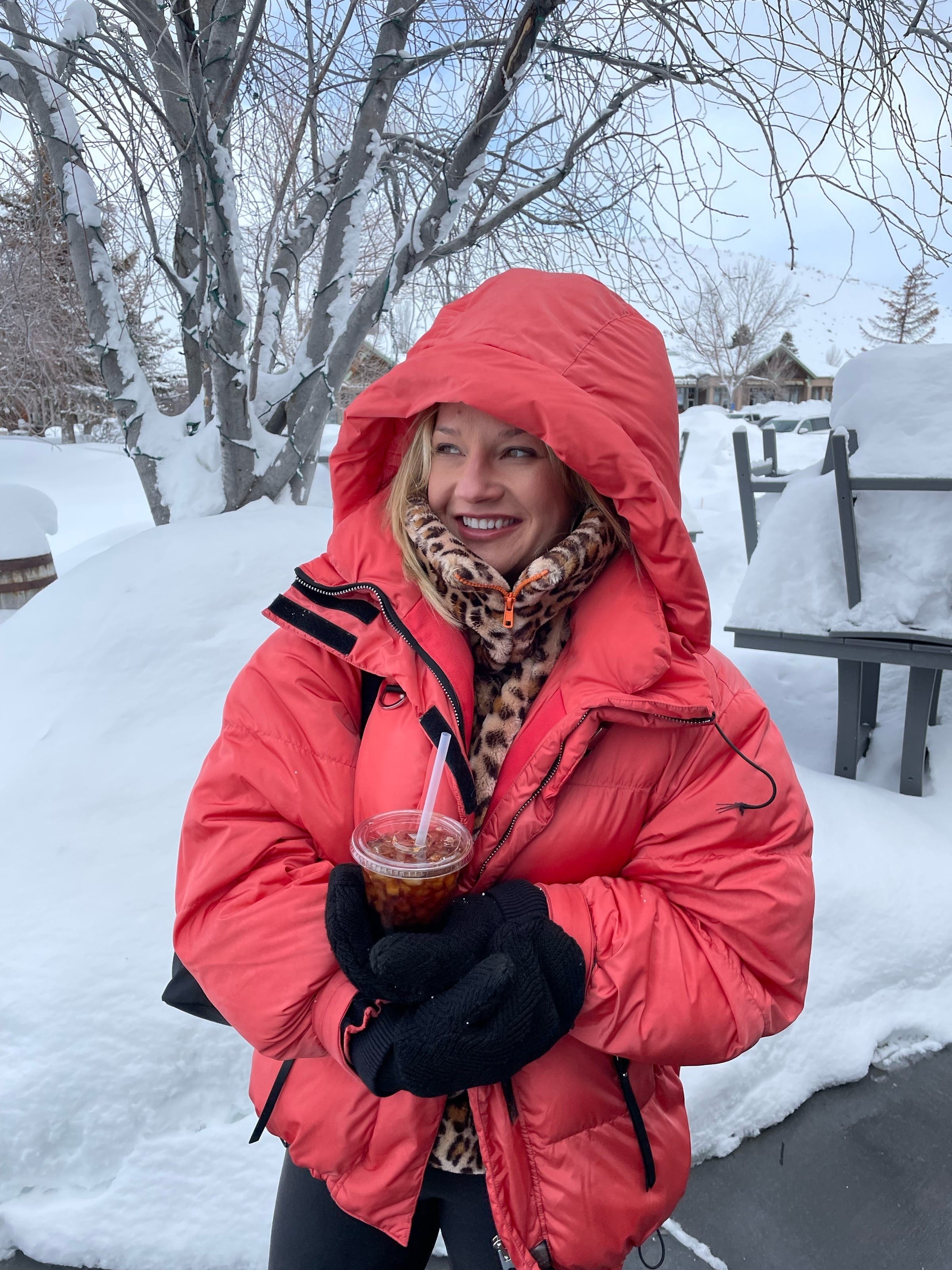 Coral Willow Puffer Ski Jacket by Shoreditch Ski Club | Rent the