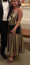 j crew gold goma dress  P.S. Our limited-edition gold leather dress sold out fast, but you can  still find more ways to shine in our new collection