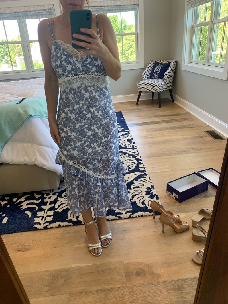 Blue Floral Nadia Dress